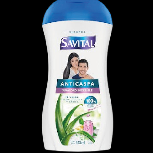 SHAMPOO SAVITAL 510ML CASPA TE Y SEDA